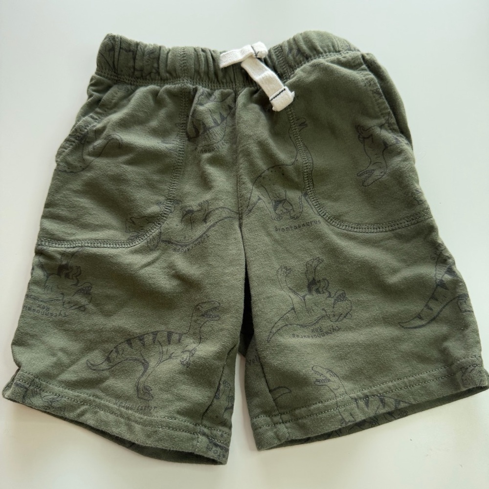 Carter's Green Dinosaur Pattern Shorts